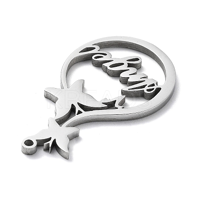 Non-Tarnish 304 Stainless Steel Pendants LS-STAS-D036-15P-1