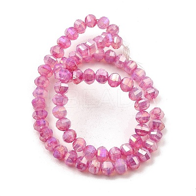 Imitation Jade Glass Beads Strands GLAA-P058-03A-04-1