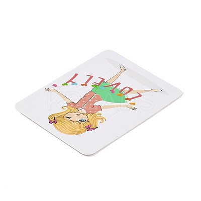 Rectangle Paper Hair Clip Display Cards CDIS-C004-03L-1