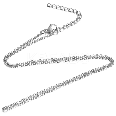 304 Stainless Steel Pendant Necklaces NJEW-H430-06-1