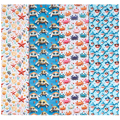 Polycotton Fabric DIY-WH0591-598B-1