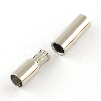 Tarnish Resistant Column Smooth Surface 316 Surgical Stainless Steel Bayonet Clasps STAS-R074-02-1