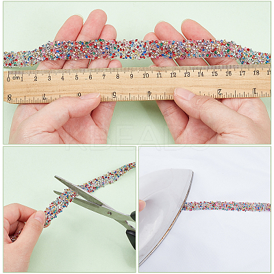 8M 4 Colors Hotfix Rhinestone Trimming DIY-WR0003-67-1