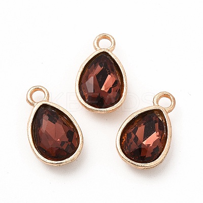Faceted Glass Rhinestone Pendants GLAA-I051-A11-1