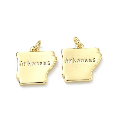 Brass Pendants KK-D229-22I-G-1