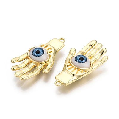 Rack Plating Alloy Enamel Pendants PALLOY-T077-205-1