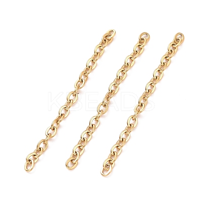 Ion Plating(IP) 304 Stainless Steel Cable Chains CHS-WH0007-01A-G-1