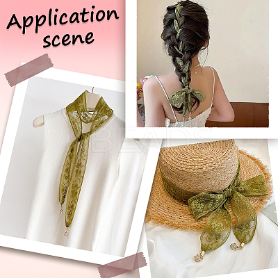 1Pc Cotton Polyester Lace Headbands for Women AJEW-CY0001-73A-1