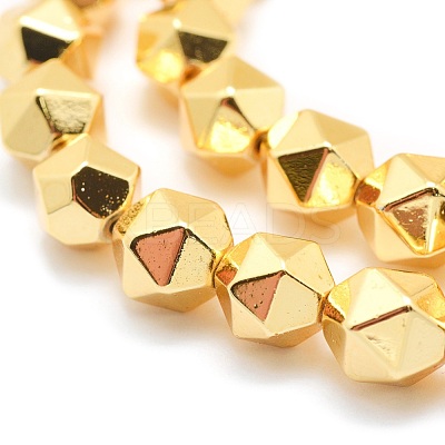 Electroplate Non-magnetic Synthetic Hematite Beads Strands G-L485-07A-G-1