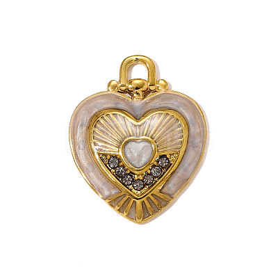 304 Stainless Steel Rhinestone Pendants STAS-OY009-50G-1