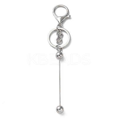 Alloy Bar Beadable Keychain for Jewelry Making DIY Crafts KEYC-A011-01P-1