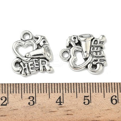 Cheerleader Megaphone Tibetan Style Alloy Pendants TIBEP-NH0001-01B-AS-1
