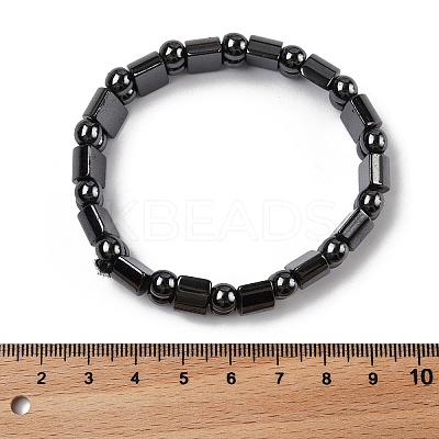Valentine Day Gifts for Husband Stretchy Magnetic Synthetic Hematite Bracelet X-IMB005-1