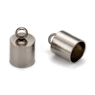 Tarnish Resistant Smooth Surface 201 Stainless Steel Cord Ends STAS-R063-94-1
