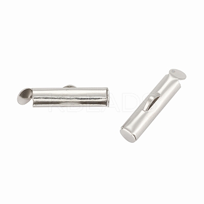Iron Slide On End Clasp Tubes IFIN-R212-1.0cm-P-1