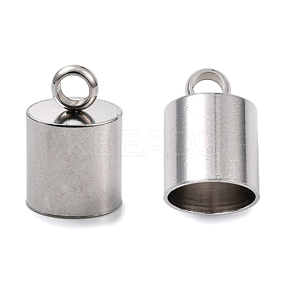 Tarnish Resistant Smooth Surface 201 Stainless Steel Cord Ends STAS-R063-96-1