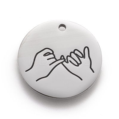 316 Surgical Stainless Steel Pendants STAS-F257-06P-1