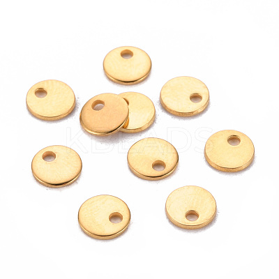 201 Stainless Steel Stamping Blank Tag Pendants STAS-T058-6mm-G-1