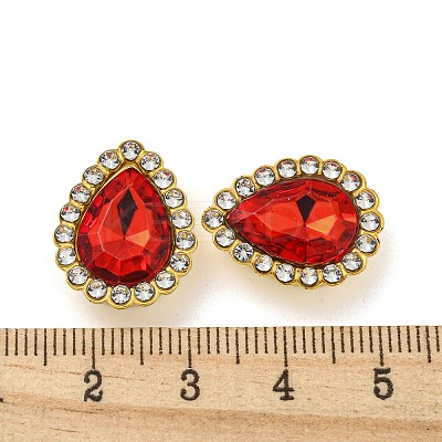 Acrylic Rhinetsone Cabochons FIND-C054-02G-02-1