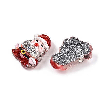 Christmas Theme Transparent Epoxy Resin Decoden Cabochons CRES-T025-01D-1