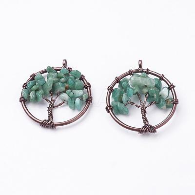 Natural Amazonite Pendants G-E419-10R-1