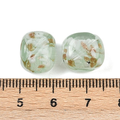 Handmade Gold Sand Lampwork Beads LAMP-H069-01C-1