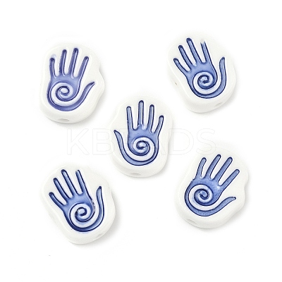 Handmade Porcelain Beads PORC-D025-02C-1