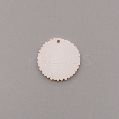 Opaque Embossed Printed Acrylic Pendants MACR-CJC0003-01-1