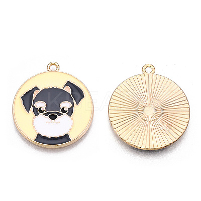 Eco-Friendly Alloy Enamel Pendants X-ENAM-Q437-053-NR-1