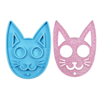 Cat Shape Food Grade DIY Silicone Pendant Molds SIL-CJC0001-03-1