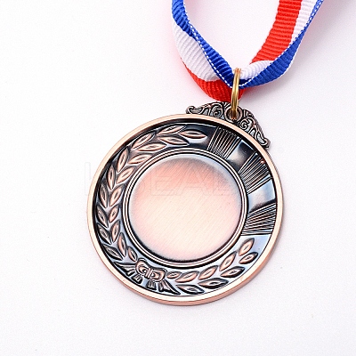 Sports Medal Zinc Alloy Pendant Cabochon Settings LS-PALLOY-WH0071-13R-1