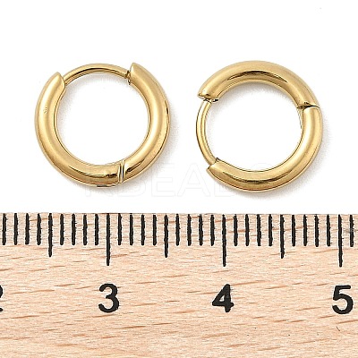 Ion Plating(IP) 304 Stainless Steel Hoop Earrings LS-EJEW-P177-G-06-1