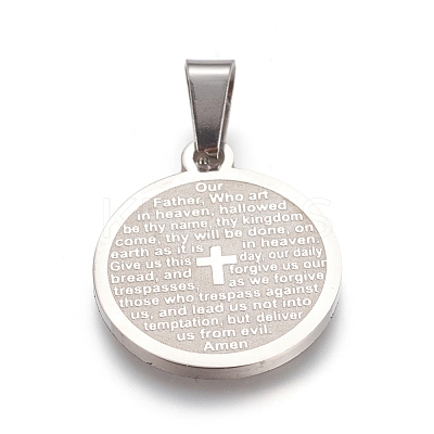 Non-Tarnish 304 Stainless Steel Pendants STAS-I131-10P-1