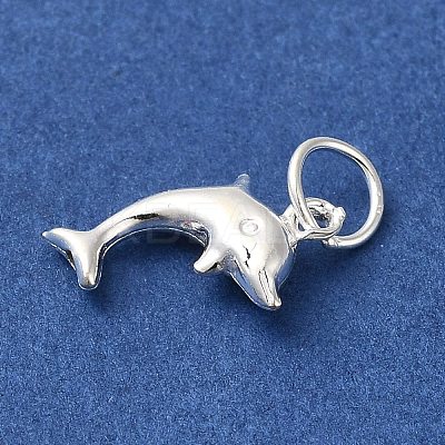 925 Sterling Silver Dolphin Charms STER-K180-09S-1