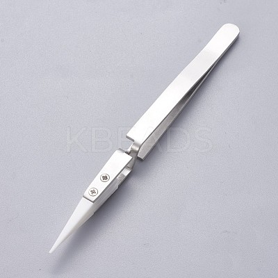 Stainless Steel Beading Tweezers TOOL-F006-02B-1