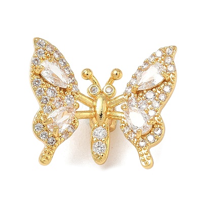 Brass Micro Pave Cubic Zirconia Pendants KK-H526-05G-03-1