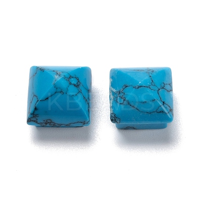 Dyed Synthetic Turquoise Cabochons G-D058-04A-1