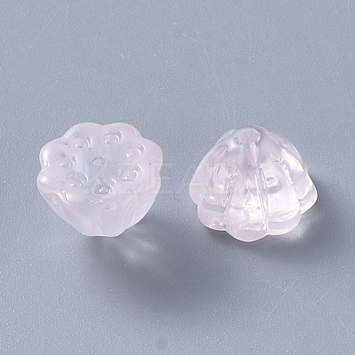 Transparent Baking Paint Glass Beads X-DGLA-T002-08C-1