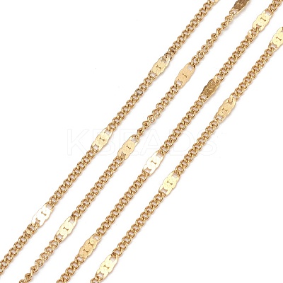 3.28 Feet Ion Plating(IP) 304 Stainless Steel Figaro Chains X-CHS-N002-03G-1