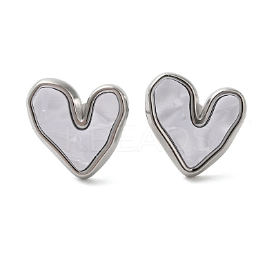 Non-Tarnish 304 Stainless Steel Stud Earrings LS-EJEW-U001-05P-04-1