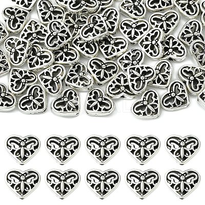 50Pcs Tibetan Style Alloy Beads FIND-YW0008-58-1