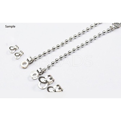 Tarnish Resistant 304 Stainless Steel Ball Chain Connectors STAS-R089-07-1