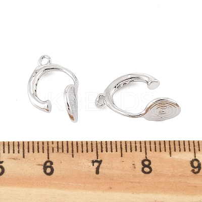 Brass Clip-on Earring Findings LS-KK-K371-27A-P-1