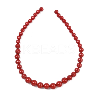 Electroplated Shell Pearl Graduated Beads Strands BSHE-C011-04-01-1