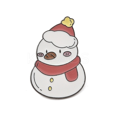 Christmas Theme Zinc Alloy Enamel Pin Brooch for Backpack Clothes JEWB-R003-02EB-05-1