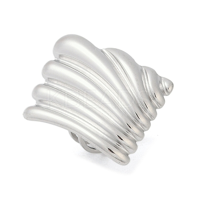 304 Stainless Steel Cuff Rings RJEW-D306-10P-1