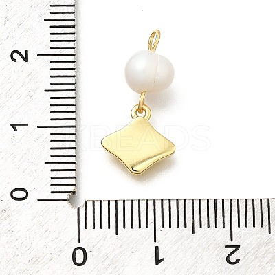 Brass Micro Pave Cubic Zirconia Pendants KK-Z093-33G-1