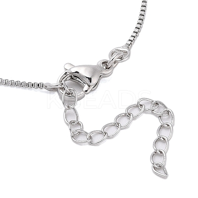 Rack Plating Natural Paua Shell Pendants Necklace NJEW-B104-01E-01P-1