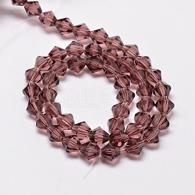 Imitate Austrian Crystal Bicone Glass Beads Strands GLAA-F029-3x3mm-05-1