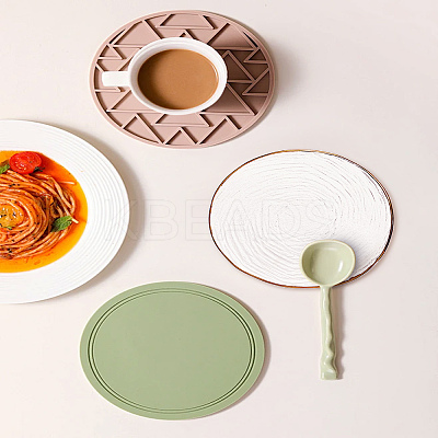 1Pc Round Glass Coaster AJEW-LP0006-86A-1